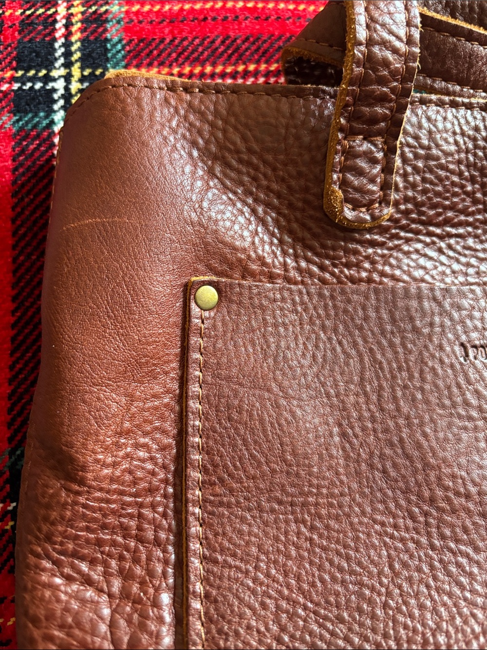 Portland Leather Goods nutmeg color mini crossbody - Picture 7 of 7